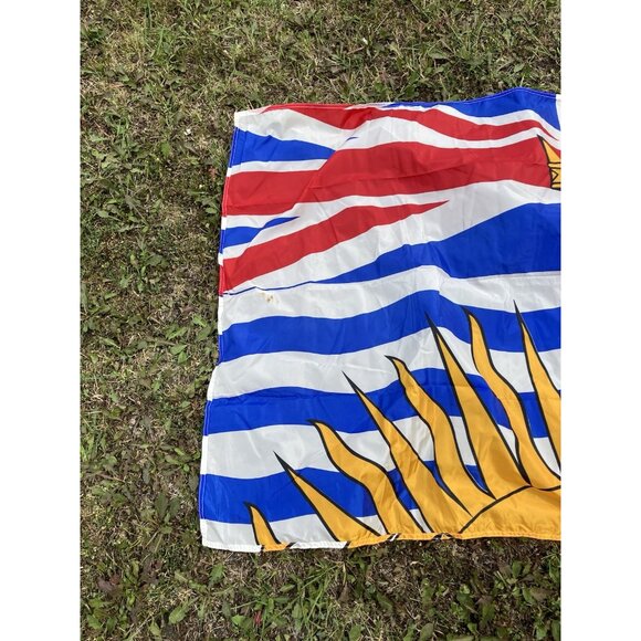 Vintage Canadian Provincial/Territorial Flag British Columbia - Picture 2 of 6